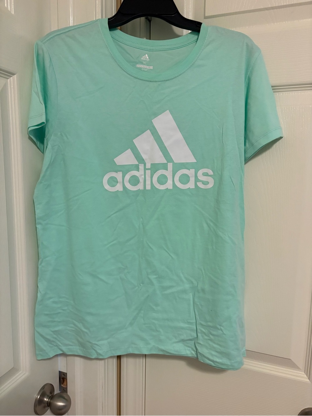 adidas Mint Green Logo Short Sleeve Tee